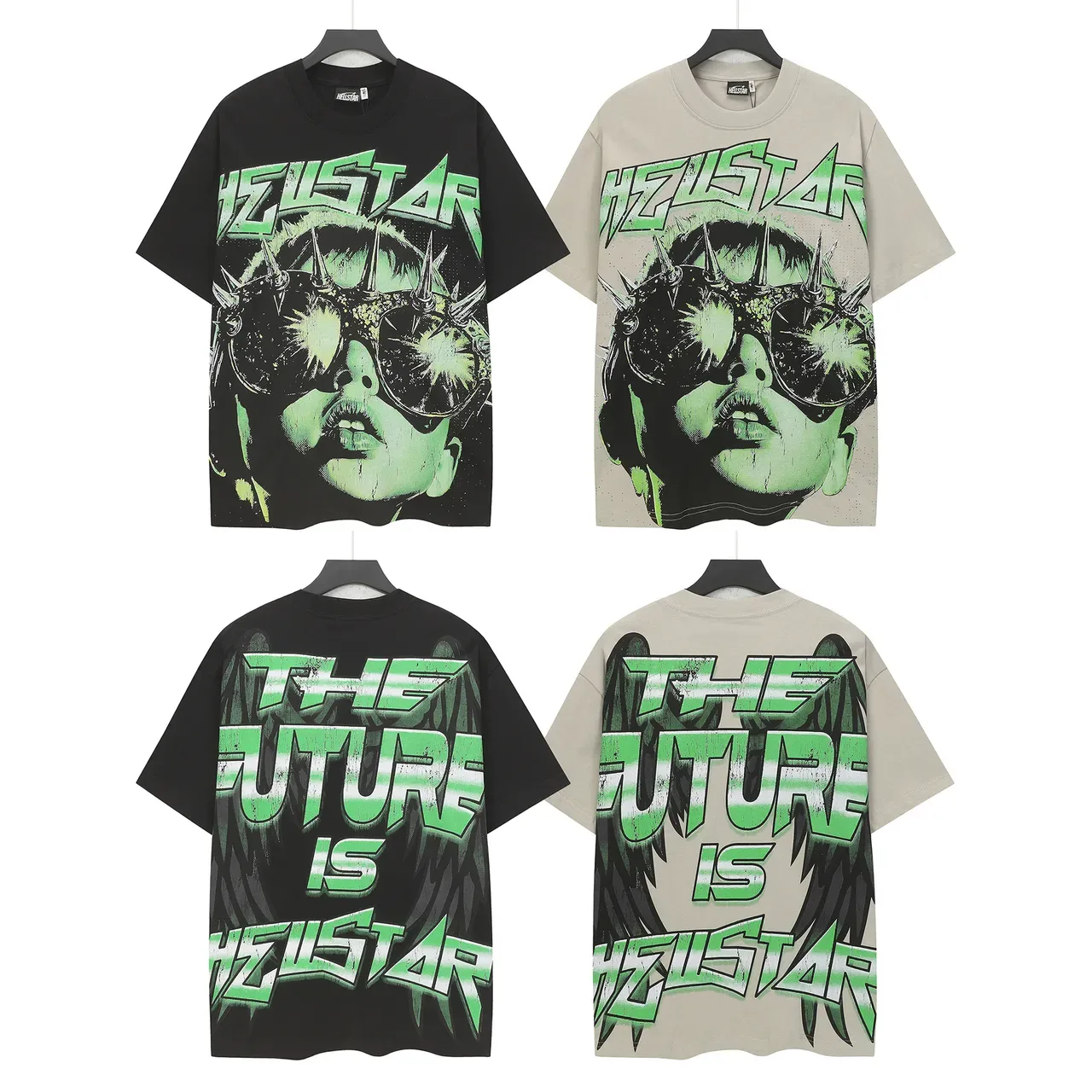 Hellstar Graphic Print Beige T-Shirt 2