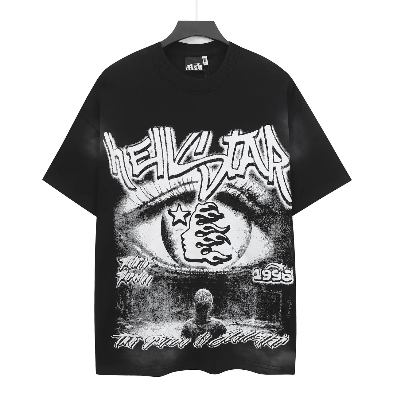 Hellstar Graphic Print Oversized Black T-Shirt 2
