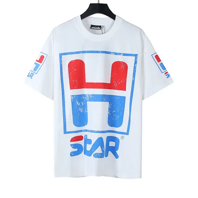 Hellstar H Star Graphic Print White T-Shirt 3