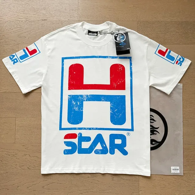 Hellstar H Star Graphic Print White T-Shirt 9