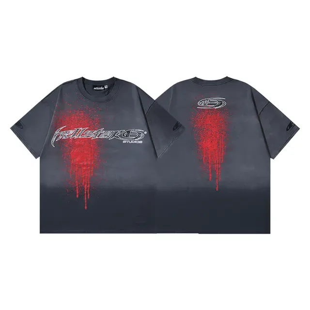 Hellstar Studios Spray-Drip Graphic T-Shirt 2