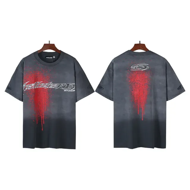 Hellstar Studios Spray-Drip Graphic T-Shirt 5