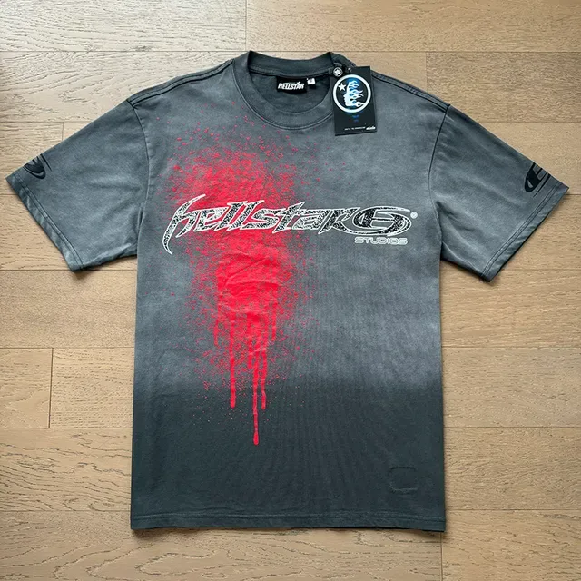 Hellstar Studios Spray-Drip Graphic T-Shirt 9
