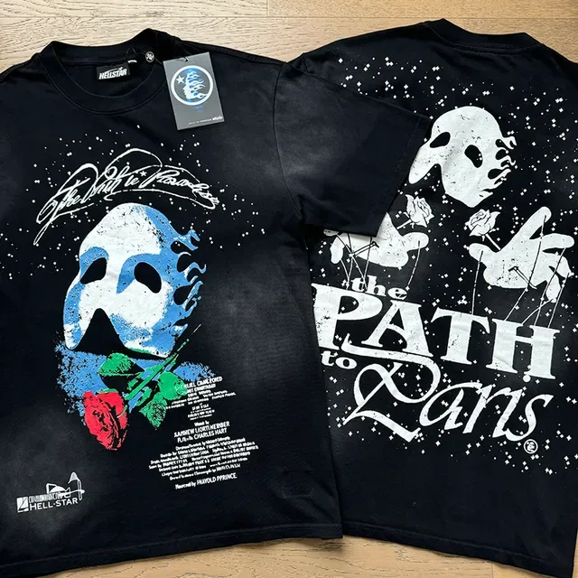 Hellstar The Path to Paris Graphic Oversized T-Shirt 7