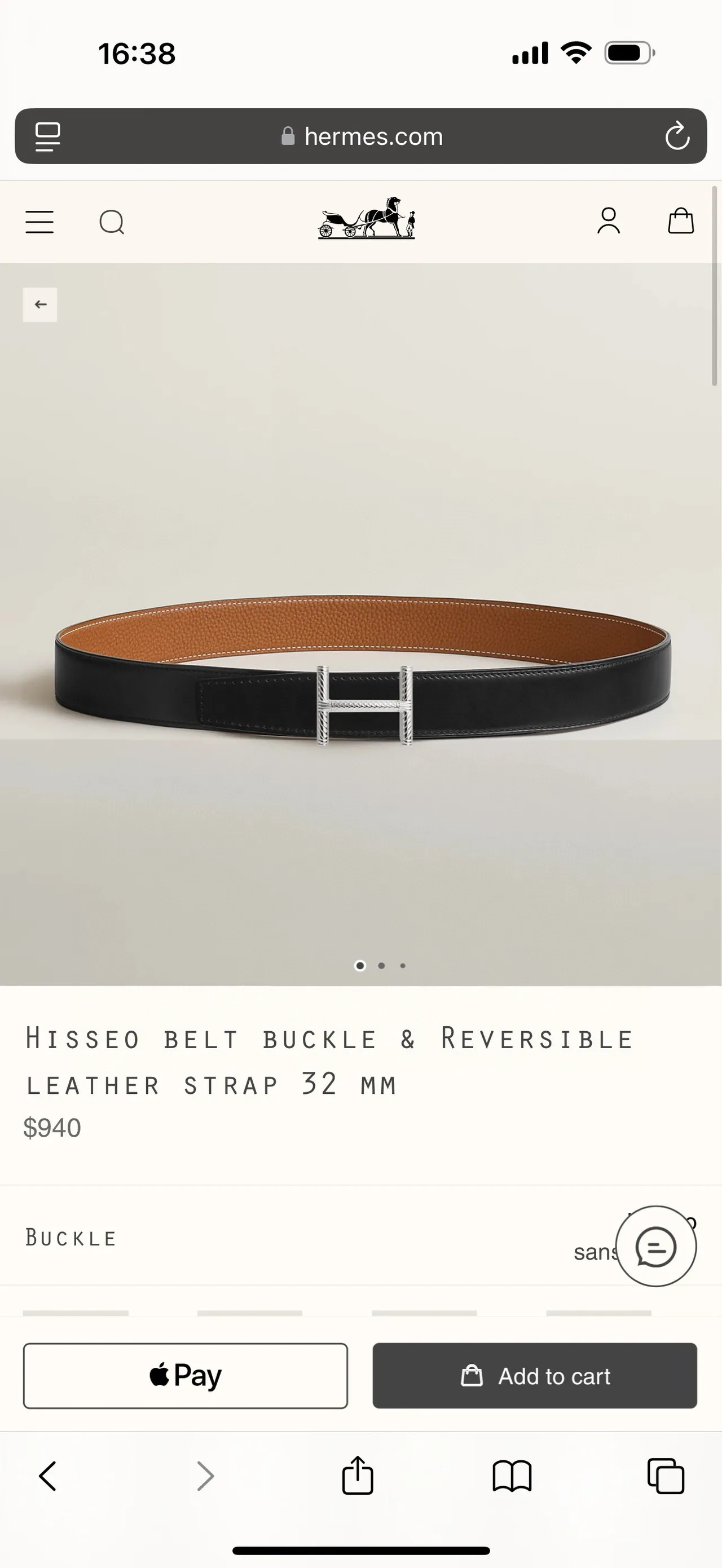 Hermès Constance Belt বাদামি সোনা কণিকাযুক্ত বিকৃত H-বাকল চামড়ার বেল্ট 10