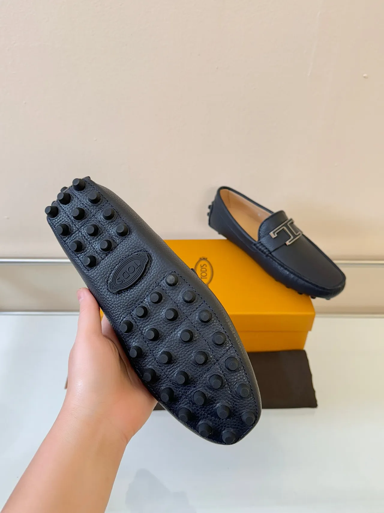 Hermès H Loafer Black Pebbled Leather Loafers 5