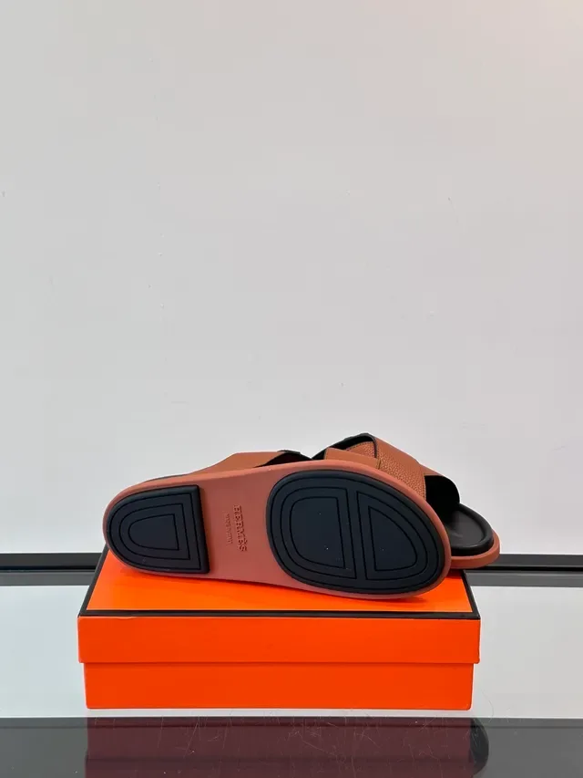 Hermès Oran Bride Croisée H-Logo Sandales Casual 3