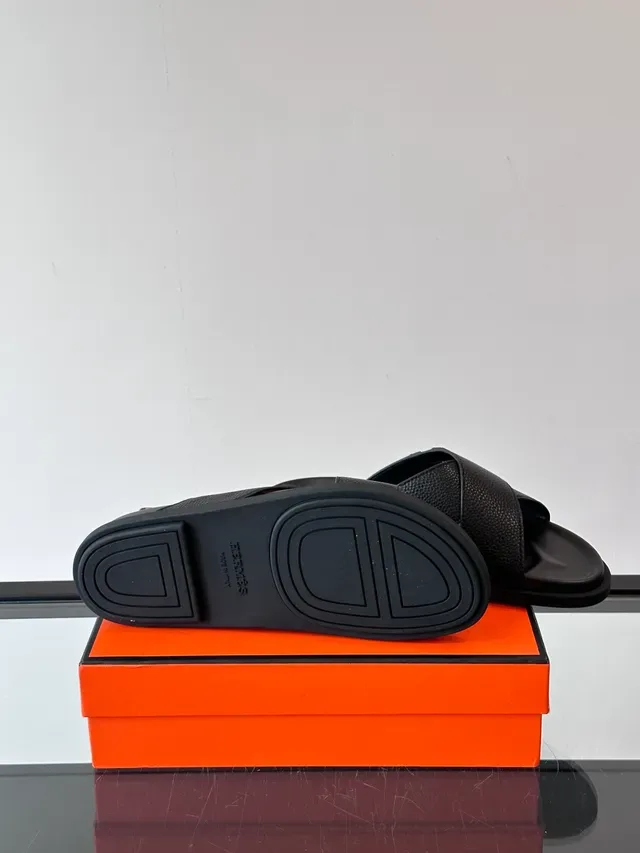 Hermès Oran Bride Croisée H-Logo Sandales Casual 6