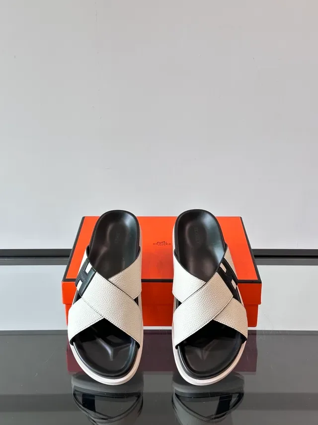 Hermès Oran Bride Croisée H-Logo Sandales Casual 10