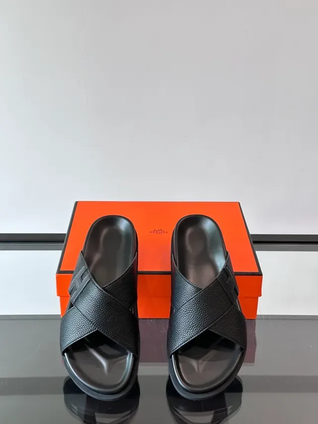 Hermès Oran Bride Croisée H-Logo Sandales Casual 11