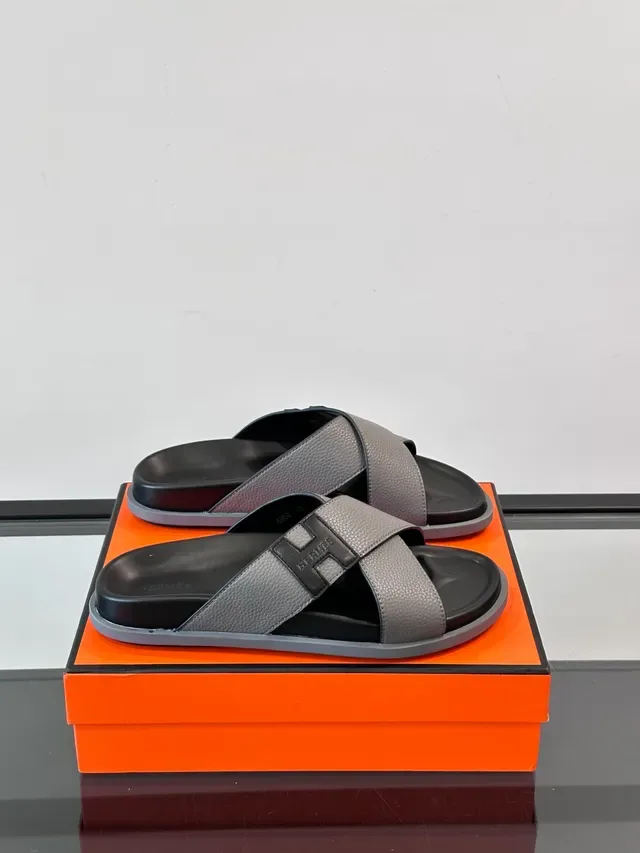 Hermès Oran Bride Croisée H-Logo Sandales Casual 12