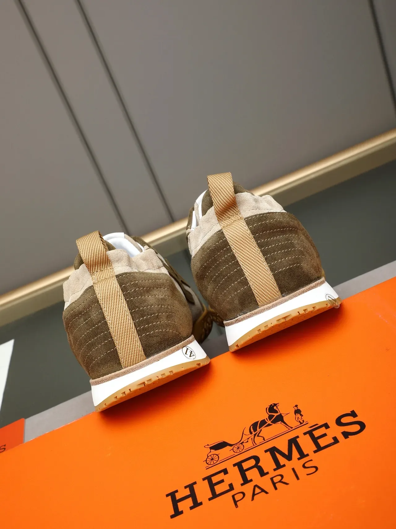 Hermès Two-Tone Suede Retro Runner Sneaker 3