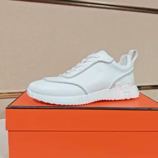 Hermès White Leather Lifestyle Sneaker