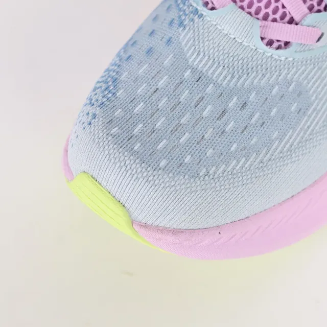 Hoka Blue Pink Engineered Knit Upper Gradient Midsole Running Shoes 5