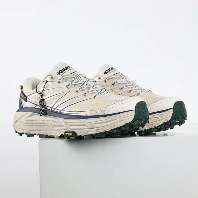 Hoka Mafate Speed 2 Off-White Green Chaussures de trail running 3