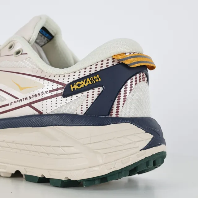 Hoka Mafate Speed 2 Off-White Green Chaussures de trail running 4