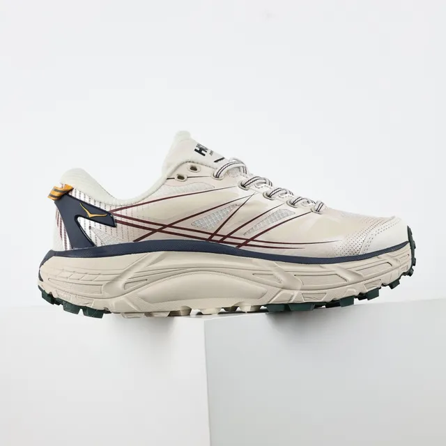Hoka Mafate Speed 2 Off-White Green Chaussures de trail running 7
