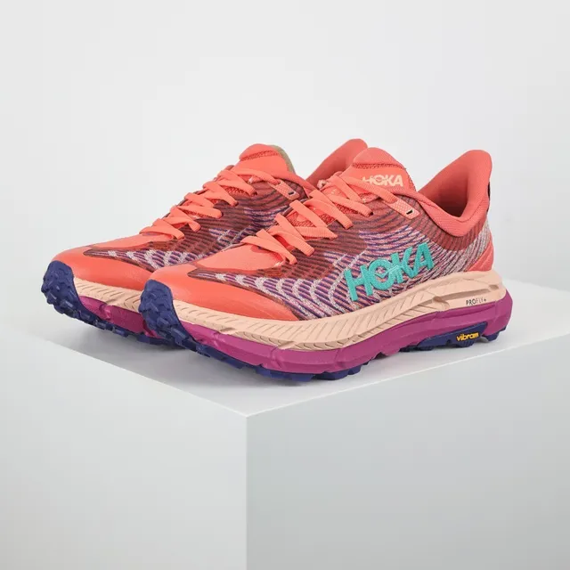 Hoka Speedgoat Orange Violet Semelle intermédiaire multicouche en forme de rocker Chaussures de course 2