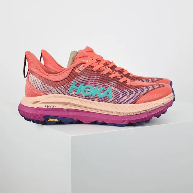 Hoka Speedgoat Orange Violet Semelle intermédiaire multicouche en forme de rocker Chaussures de course 3