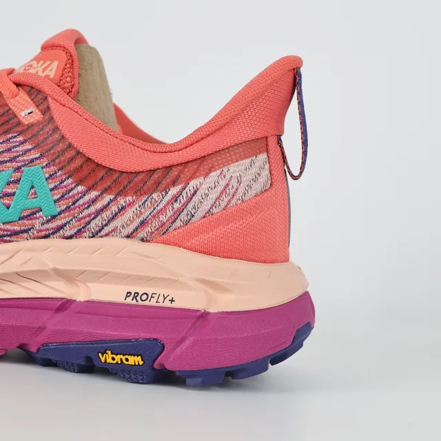 Hoka Speedgoat Orange Violet Semelle intermédiaire multicouche en forme de rocker Chaussures de course 4