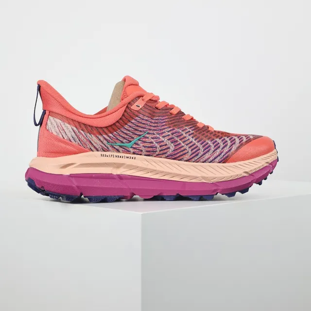 Hoka Speedgoat Orange Violet Semelle intermédiaire multicouche en forme de rocker Chaussures de course 7