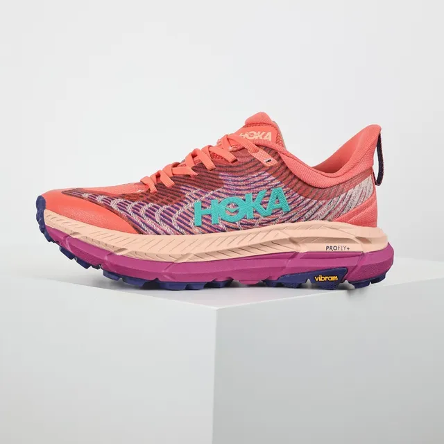 Hoka Speedgoat Orange Violet Semelle intermédiaire multicouche en forme de rocker Chaussures de course 9