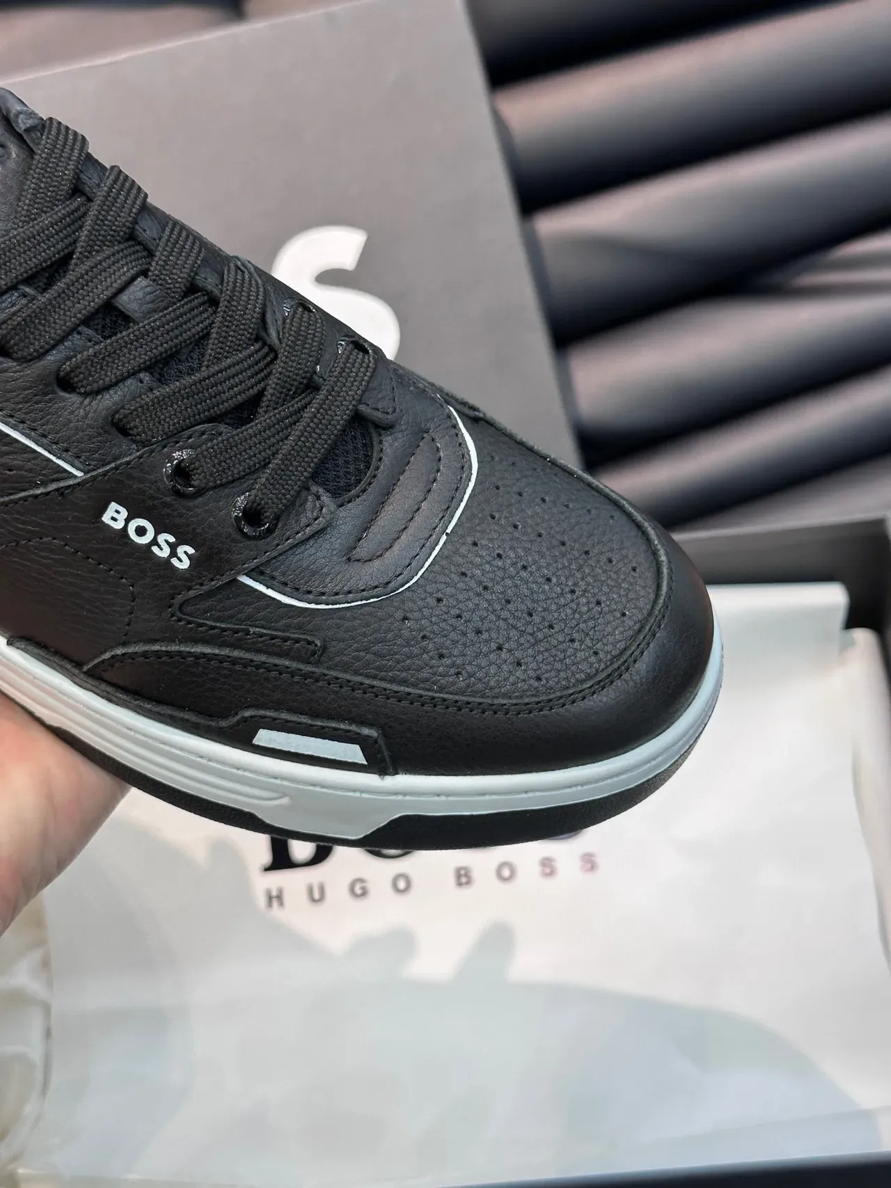 Hugo Boss Black Leather Lifestyle Sneakers 3