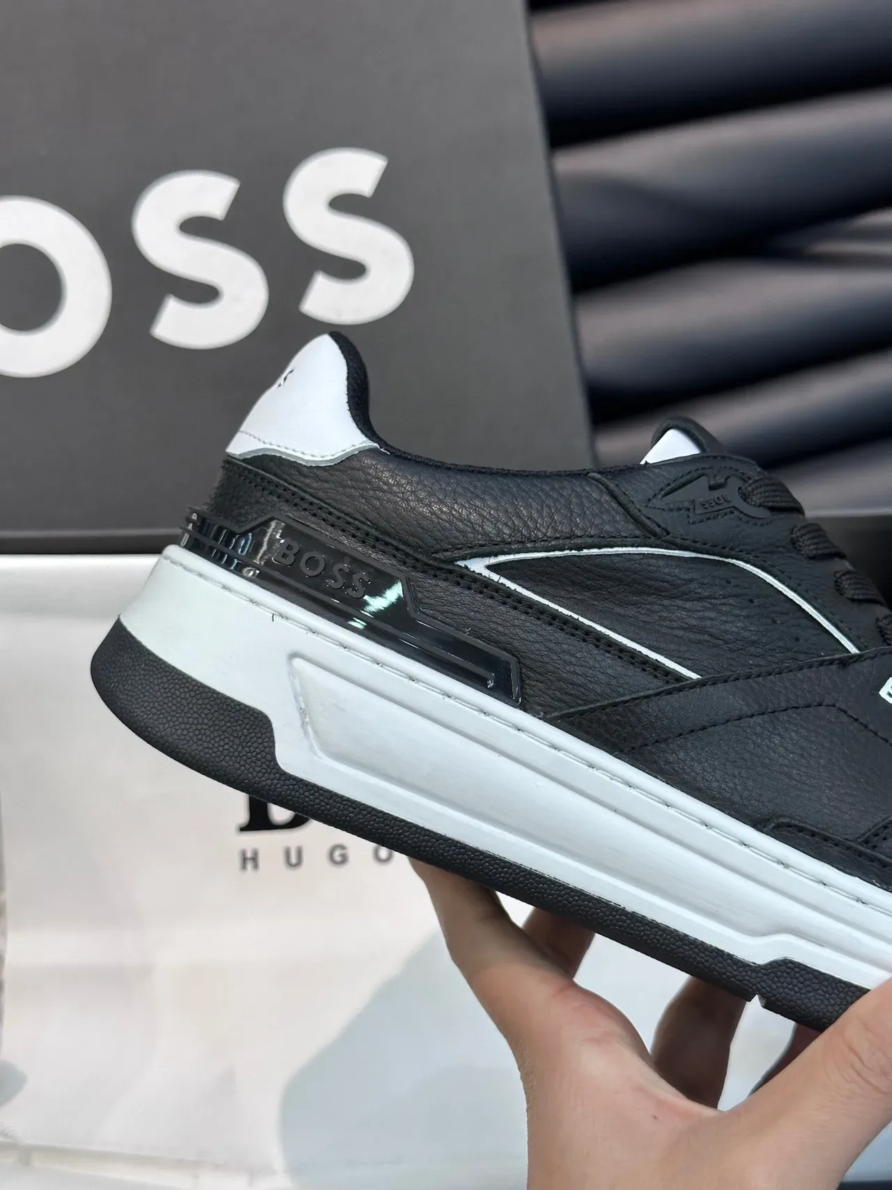 Hugo Boss Black Leather Lifestyle Sneakers 4