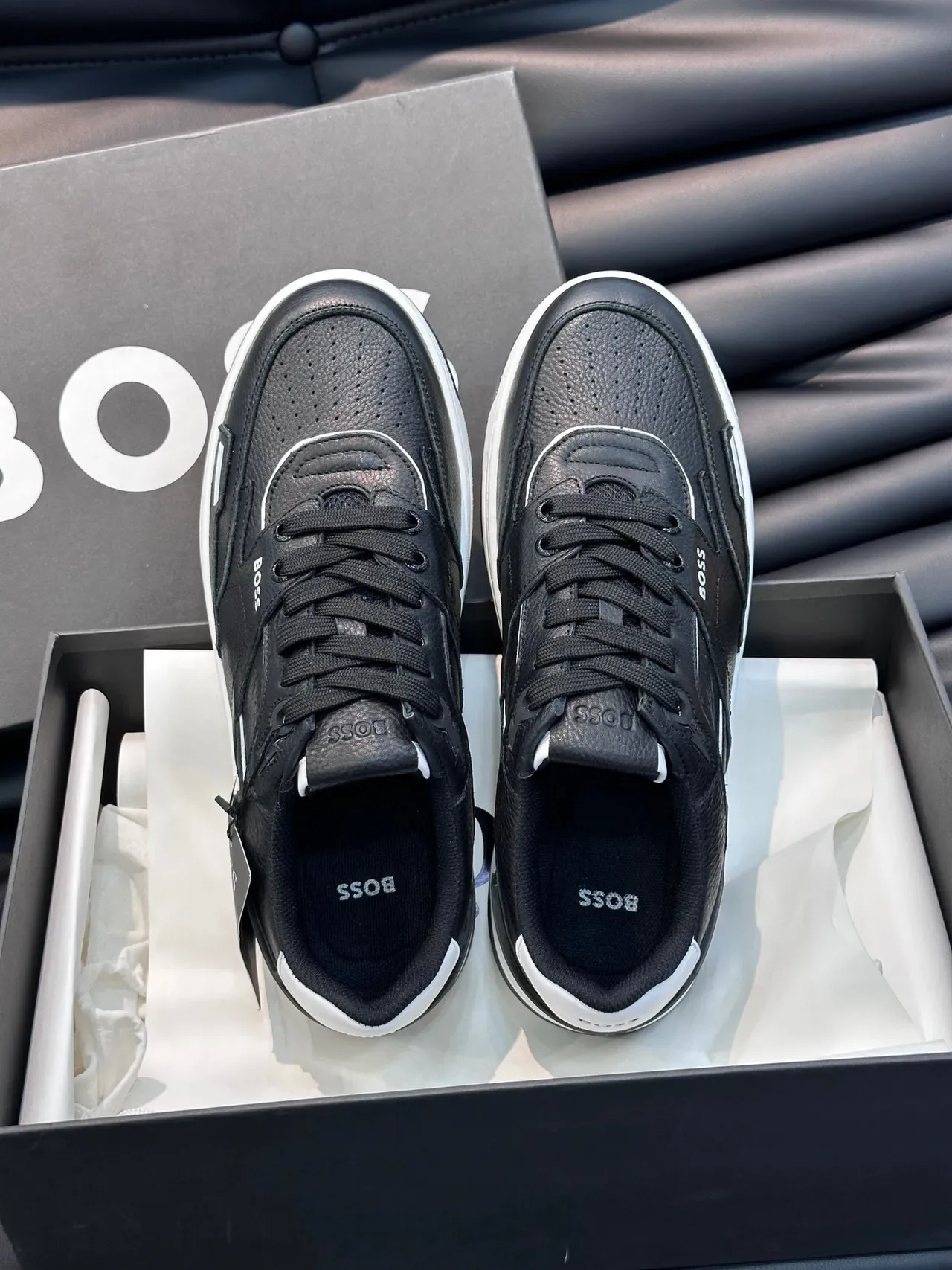 Hugo Boss Black Leather Lifestyle Sneakers 7