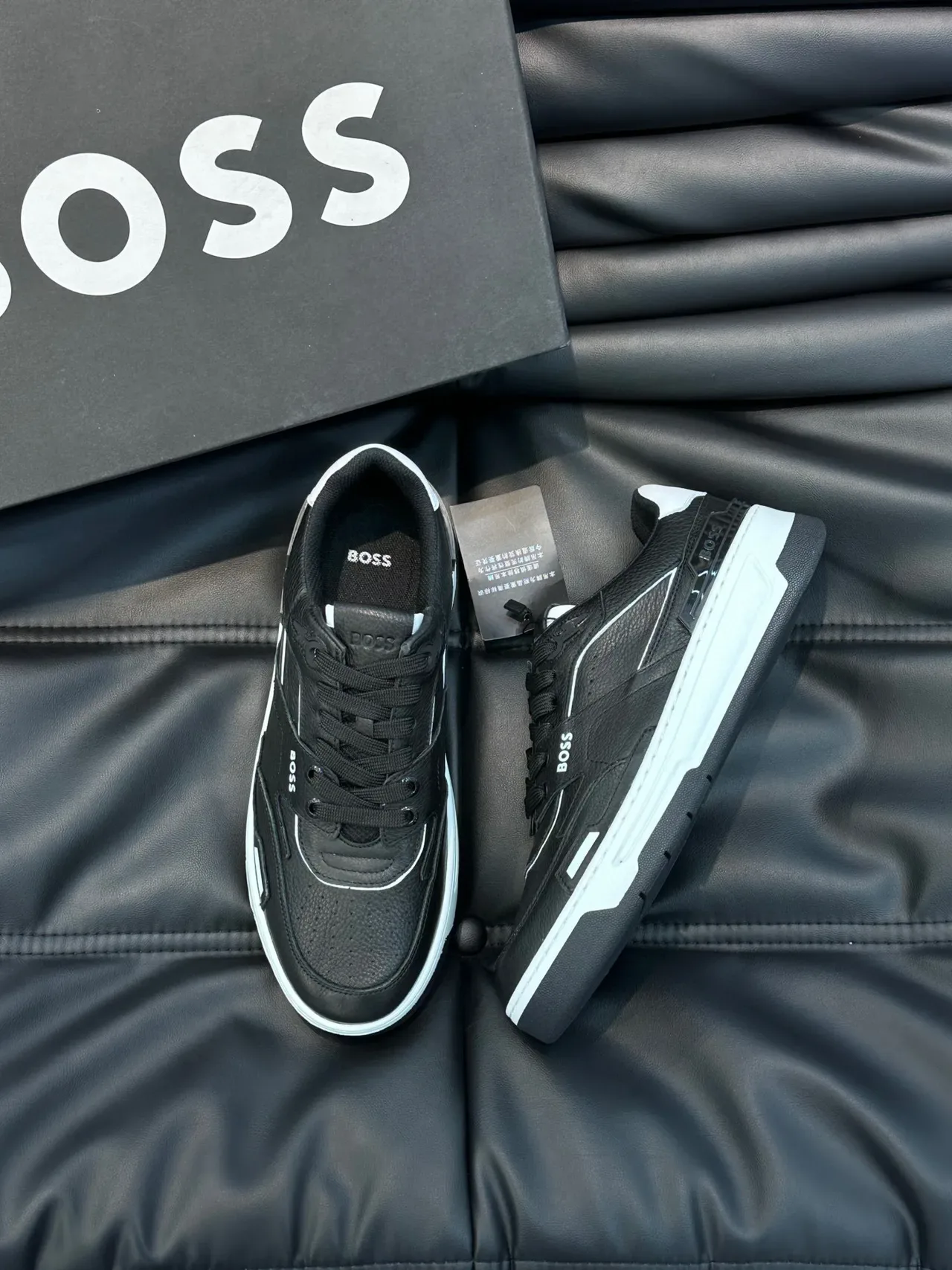 Hugo Boss Black Leather Lifestyle Sneakers 9