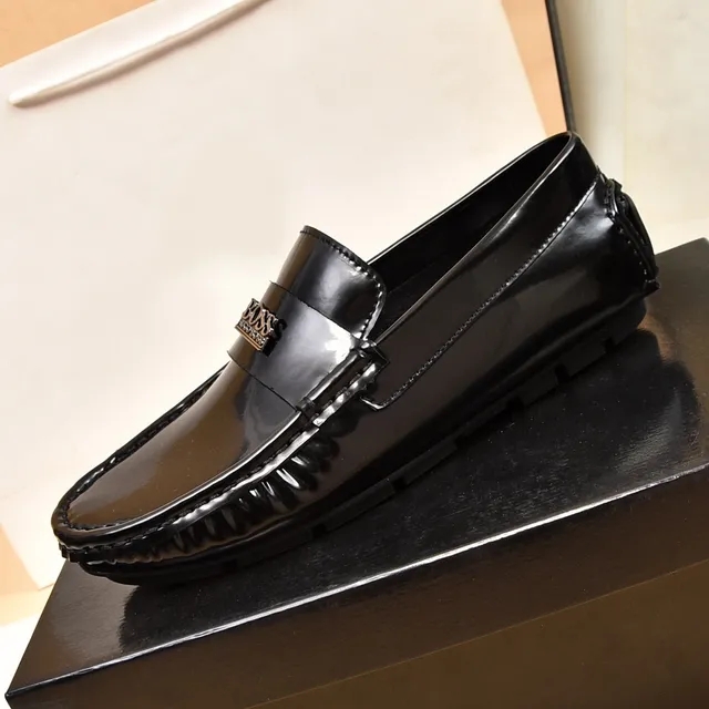 Hugo Boss Mocassim Penny Loafer de Couro Patentado Preto 5