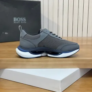 Hugo Boss Gray and Navy Lifestyle Sneaker