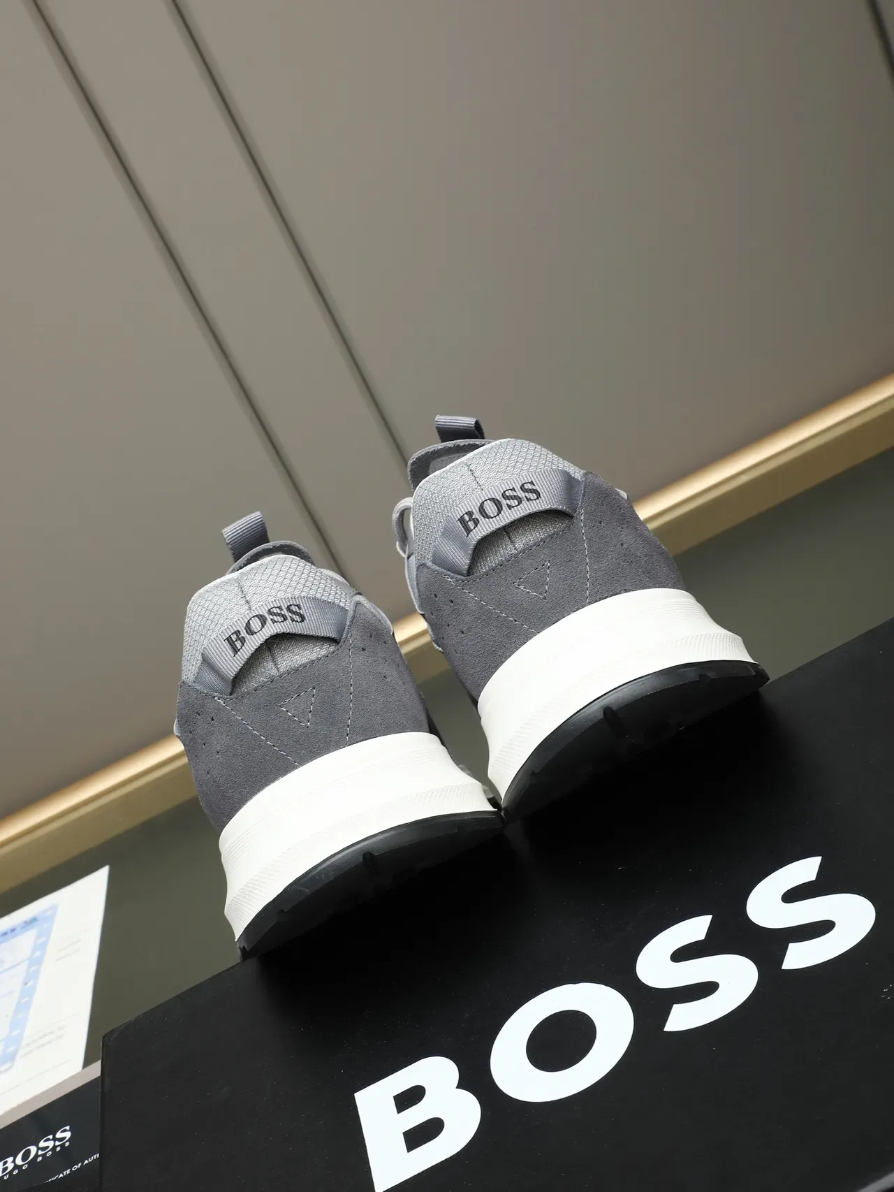 Hugo Gray and White Lifestyle Sneaker 3