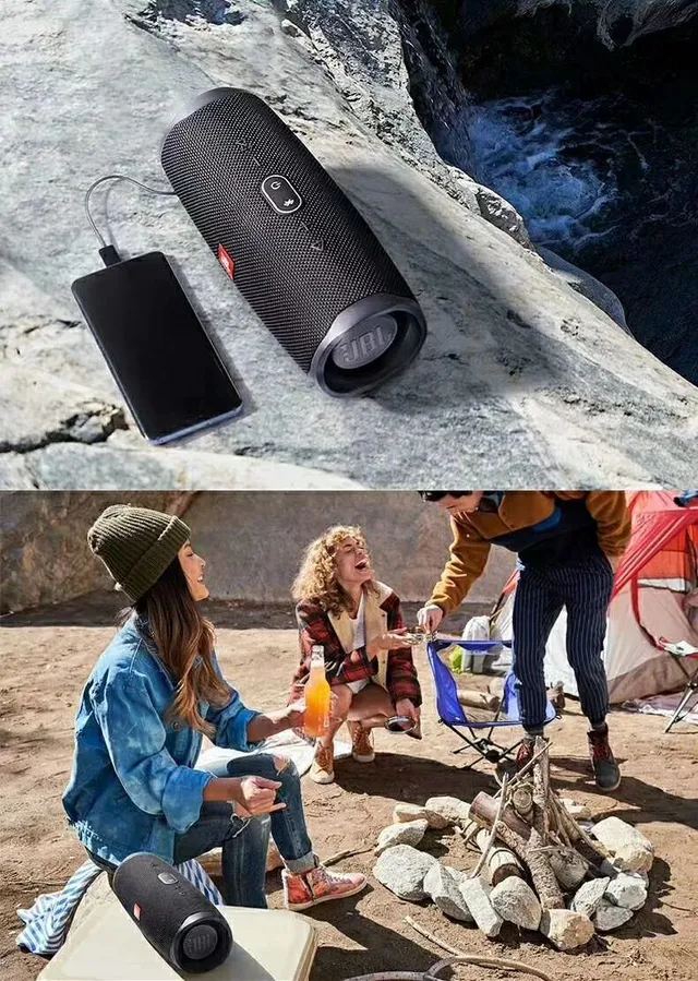 JBL Charge 4 Black Portable Speaker 9