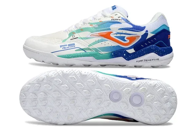 Joma Perfect White Multicolor Low-Top Synthetic-Mesh Upper Sneakers 6
