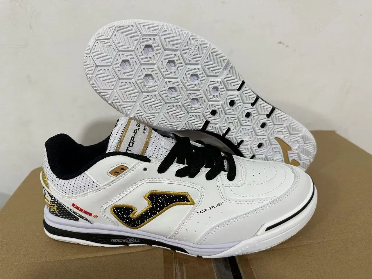 Joma Top-Flex White Neon Yellow Teal Lifestyle Sneakers 10