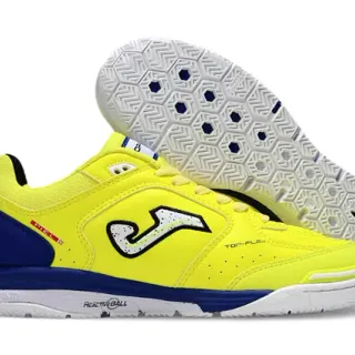 Joma Top Flex Yellow and Blue Indoor Soccer Shoes