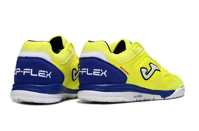 Joma Top Flex Yellow and Blue Indoor Soccer Shoes 5