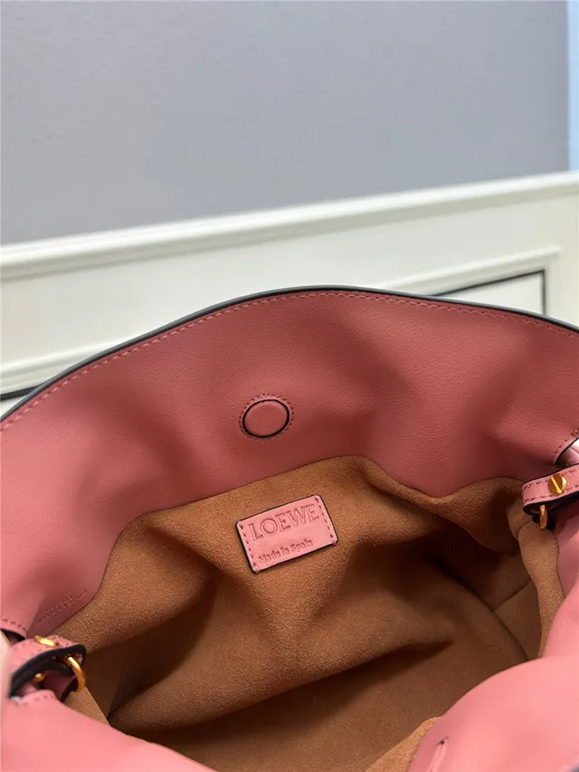 Loewe Hobo Pink Soft Slouchy Silhouette Knotted Strap Ends Hobo Bag 2
