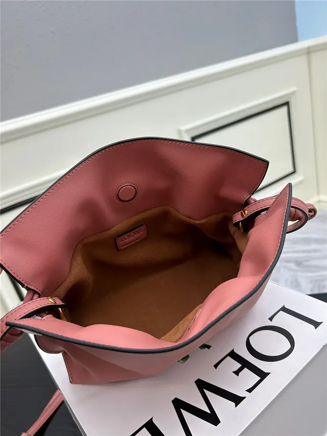 Loewe Hobo Pink Soft Slouchy Silhouette Knotted Strap Ends Hobo Bag 3