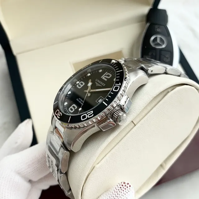 Longines Hydroconquest Black Dial Stainless Steel Mechanical Watch 4