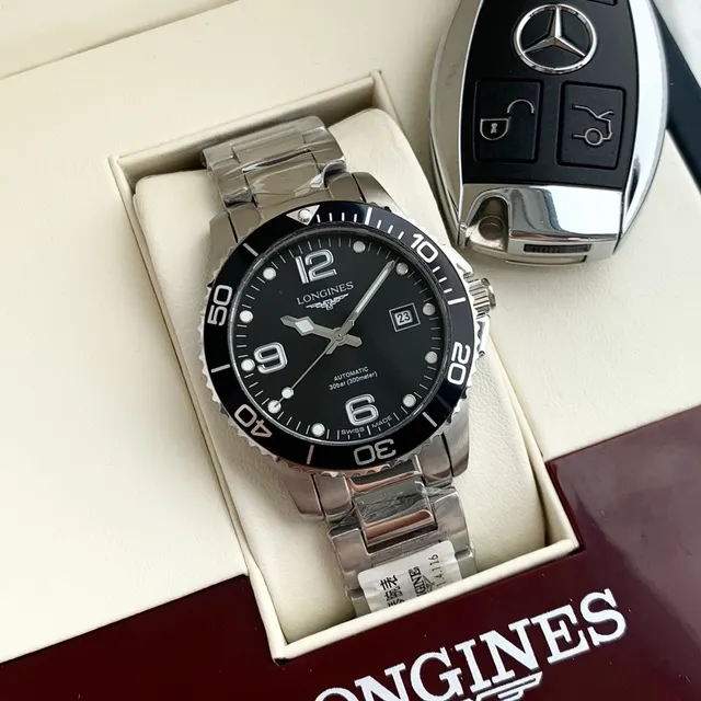 Longines Hydroconquest Black Dial Stainless Steel Mechanical Watch 6