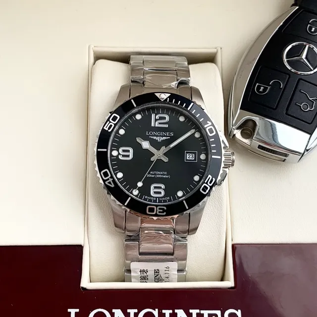 Longines Hydroconquest Black Dial Stainless Steel Mechanical Watch 7