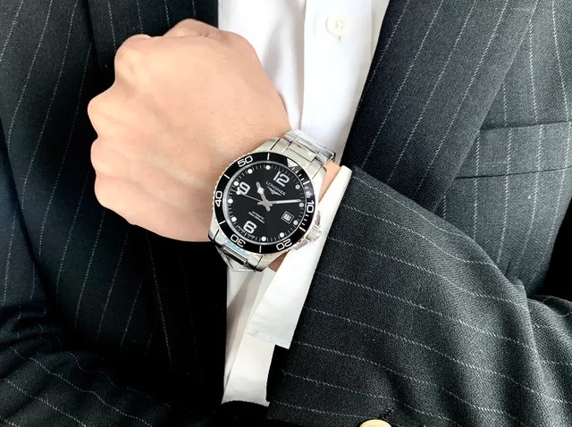 Longines Hydroconquest Black Dial Stainless Steel Mechanical Watch 8