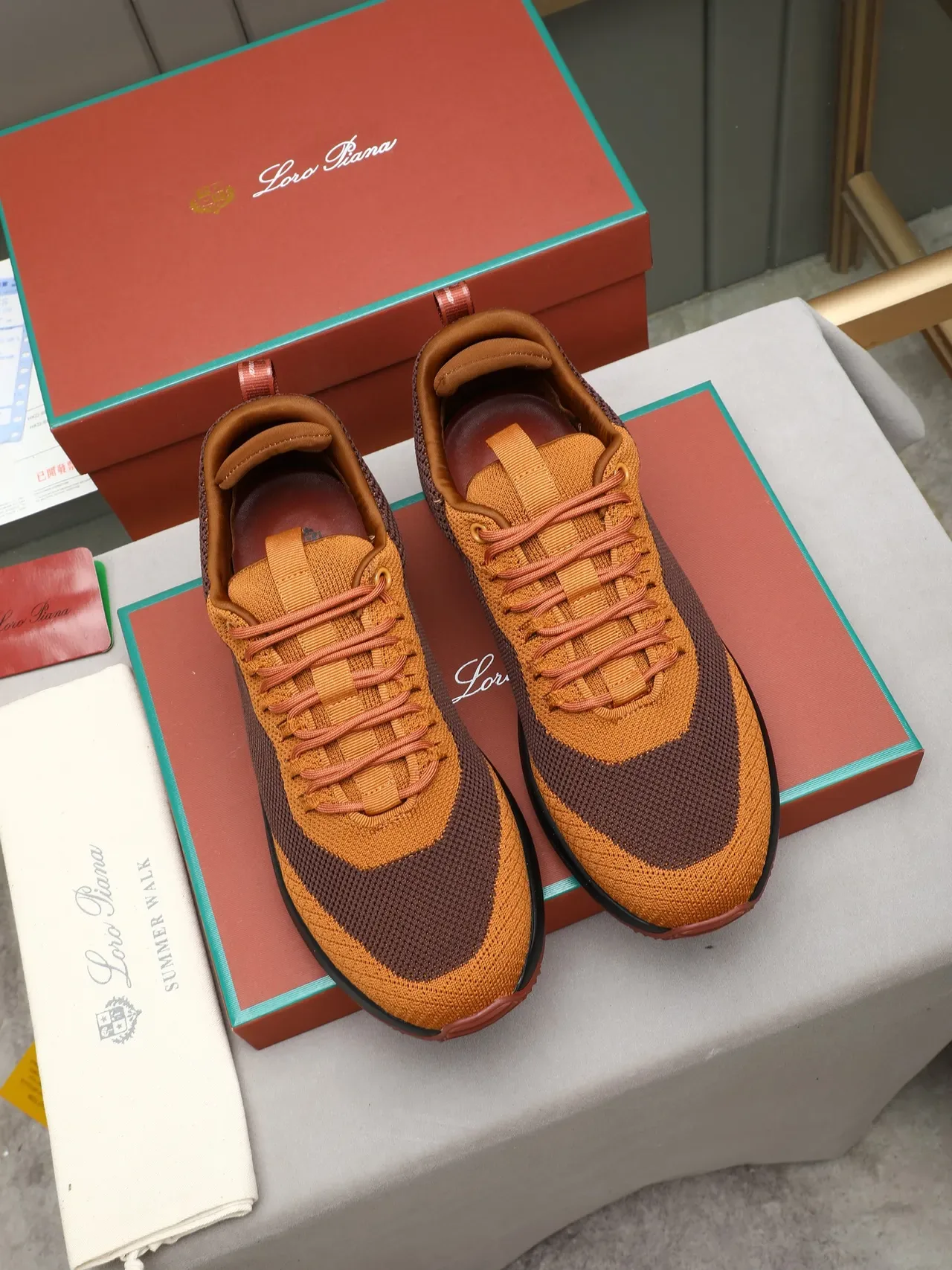 Loro Piana Knit Color-Block Lifestyle Sneaker 2
