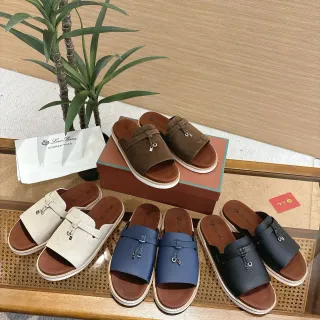 Loro Piana Summer Walk Knotted Strap Slippers