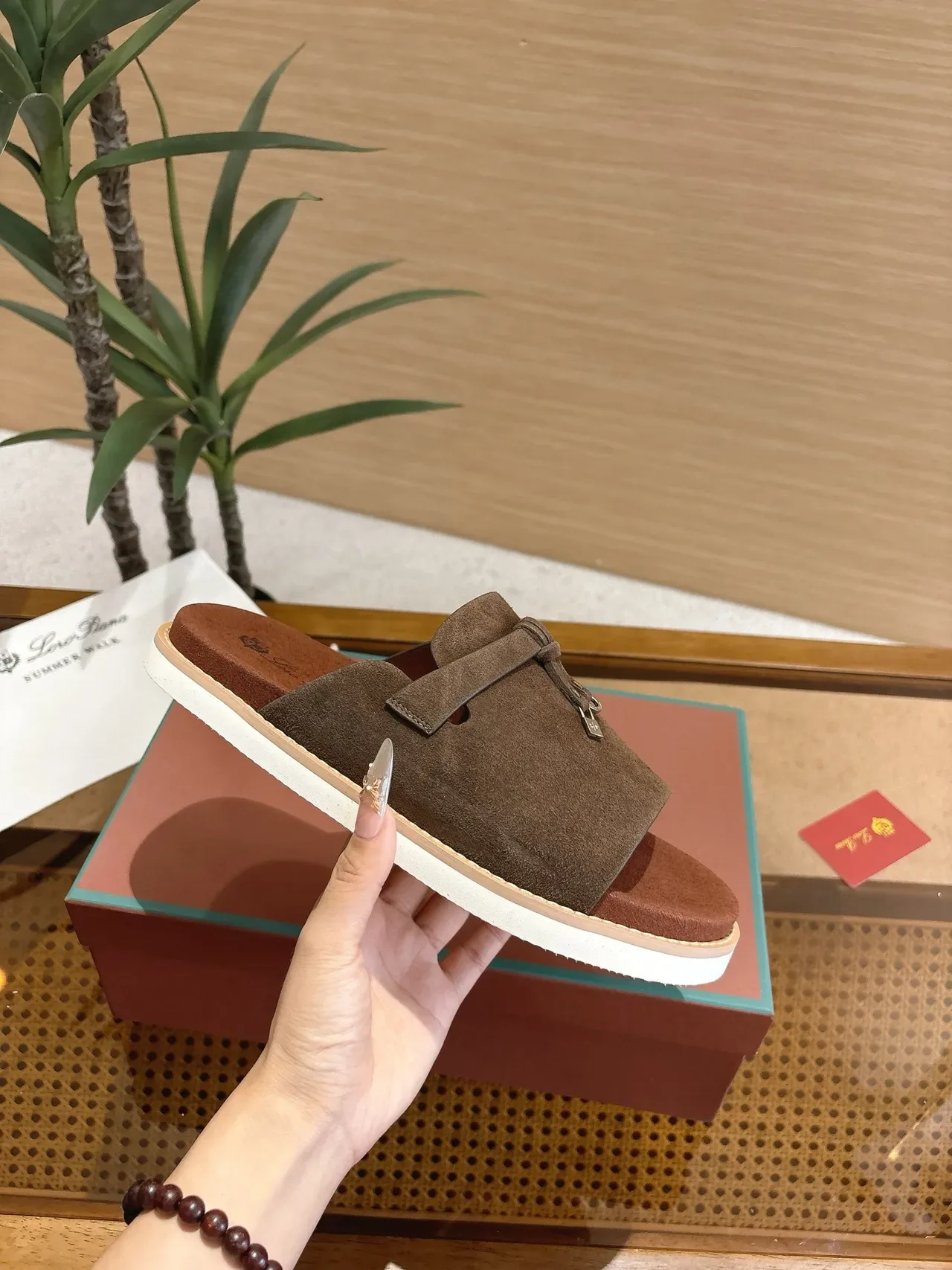 Loro Piana Summer Walk Knotted Strap Slippers 6