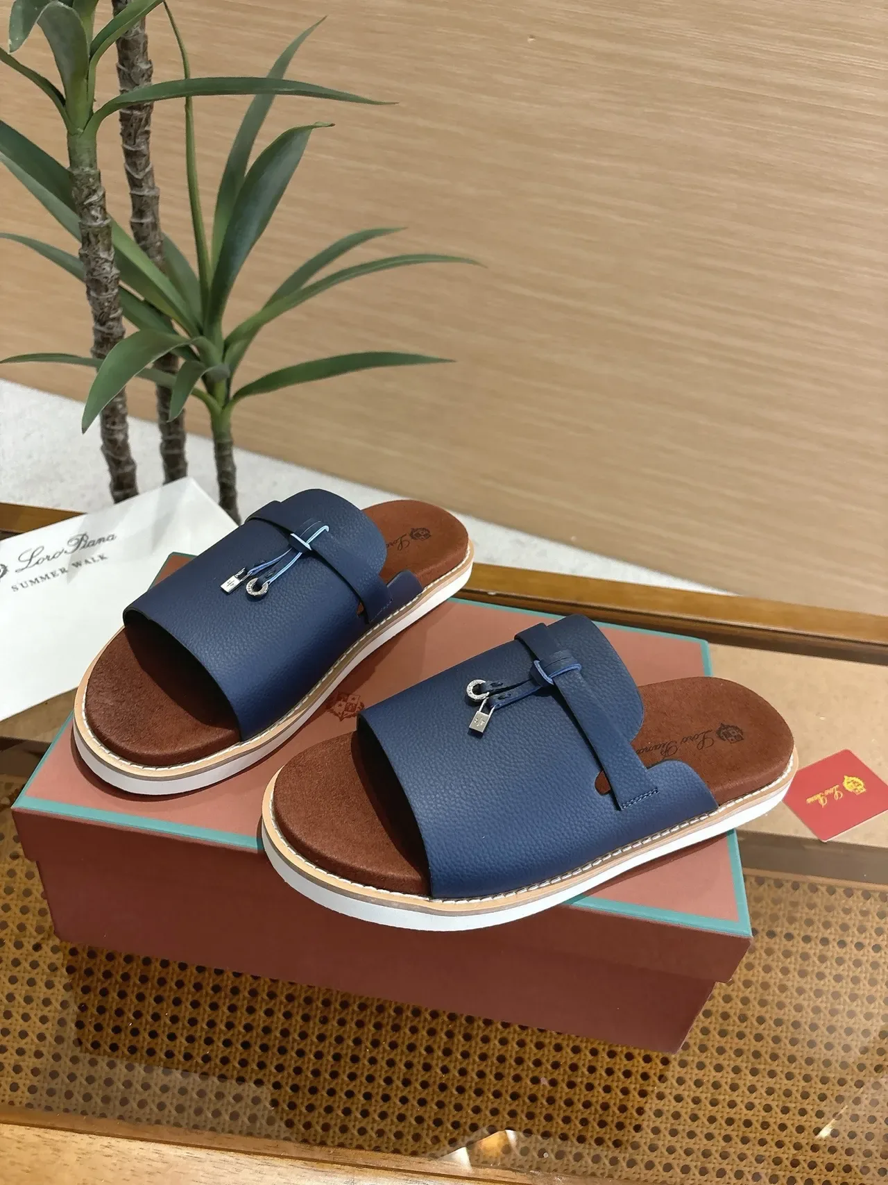 Loro Piana Summer Walk Knotted Strap Slippers 7