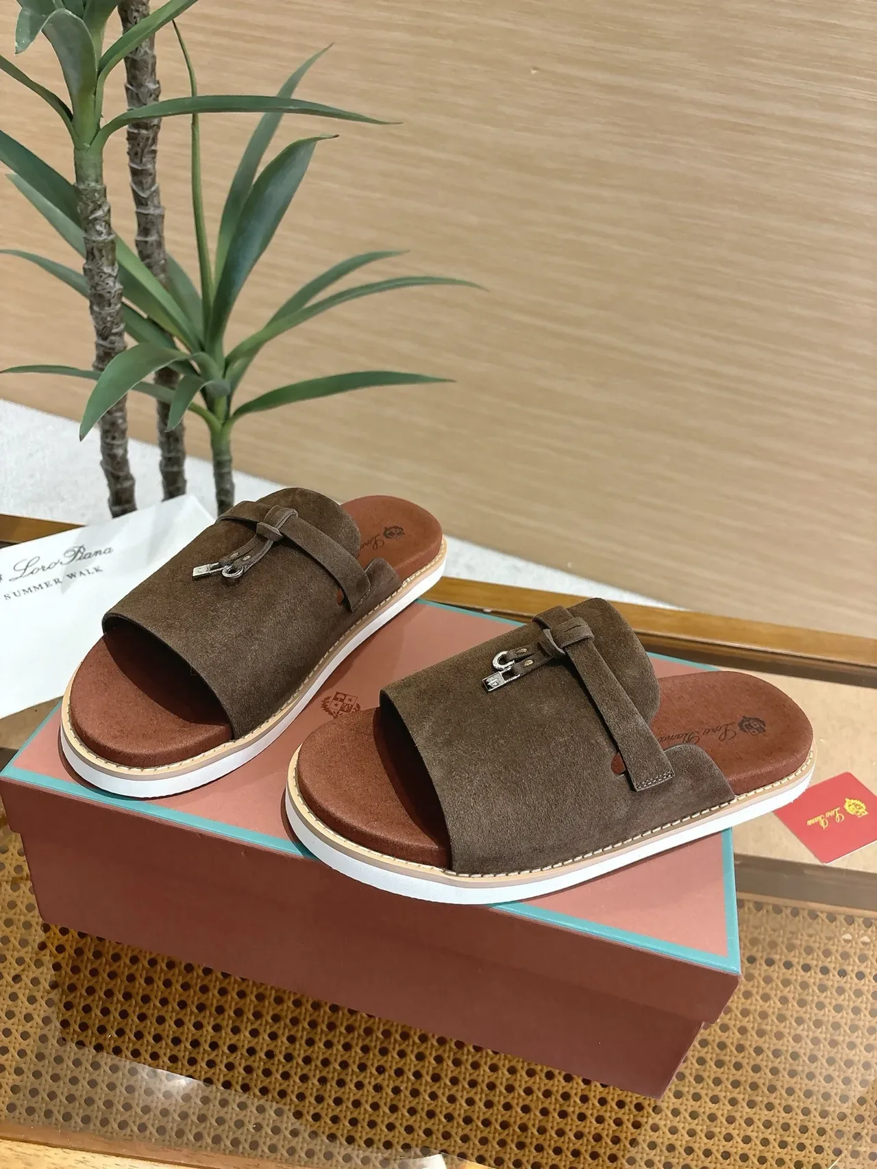 Loro Piana Summer Walk Knotted Strap Slippers 10