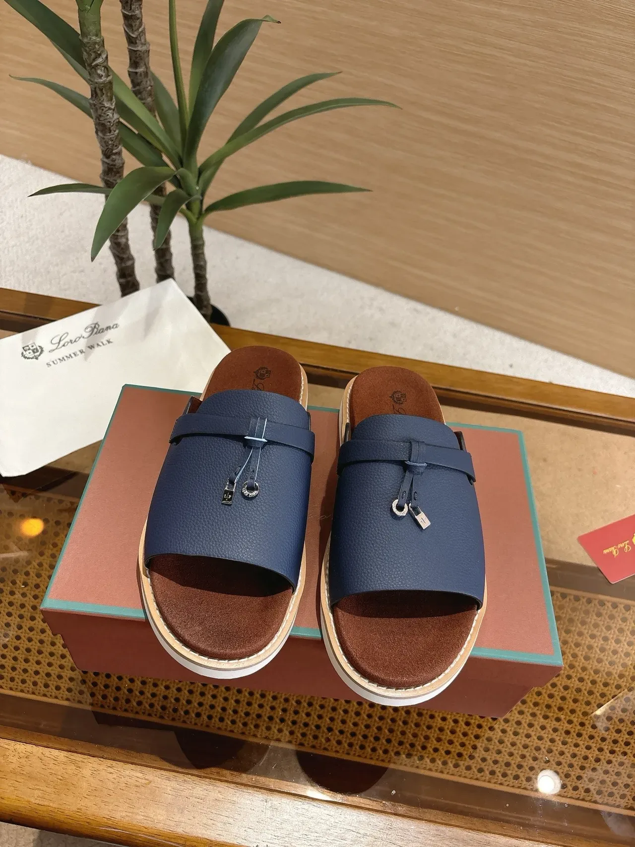 Loro Piana Summer Walk Knotted Strap Slippers 11